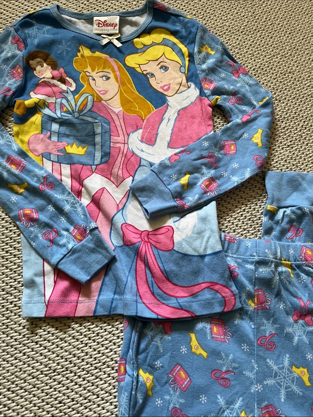 Pajamas Disney Princesses girls new size 8 cotton
